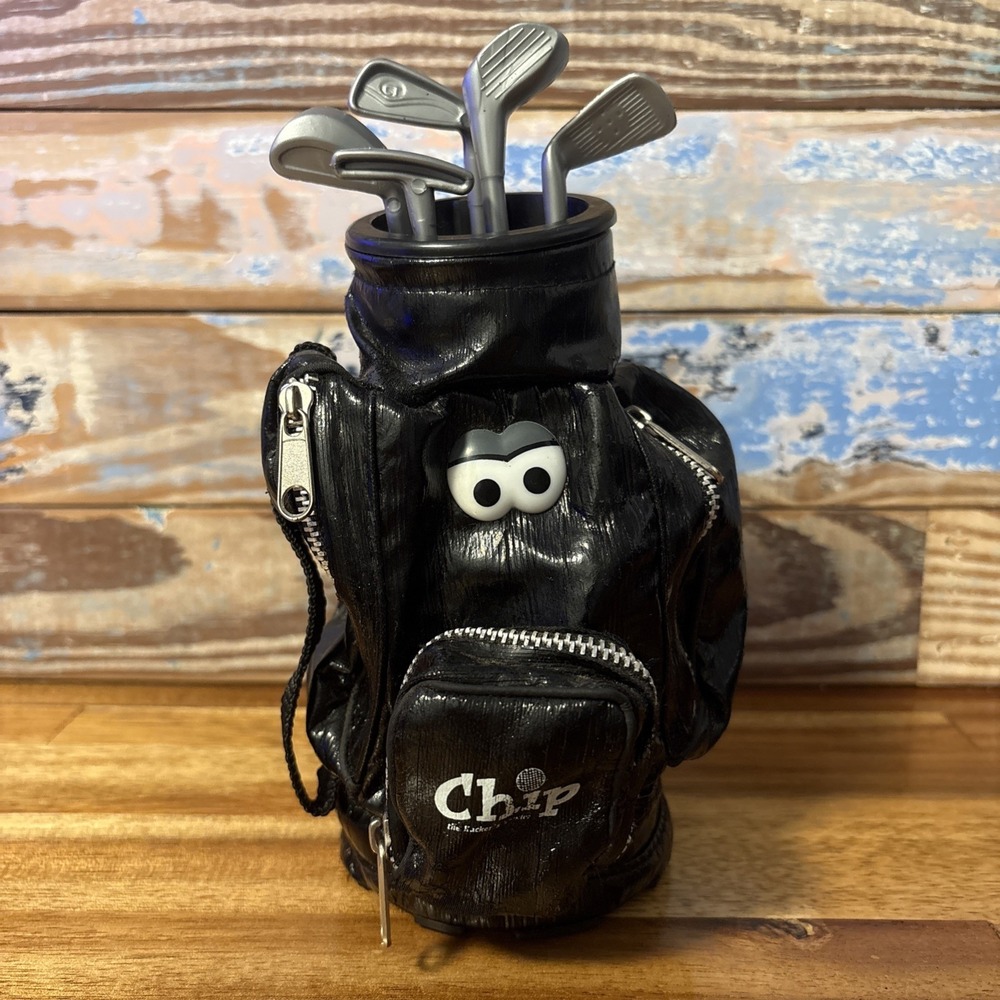 Vintage Playtronix Chip The Heckler Talking Singing Dancing Golf Bag TESTED